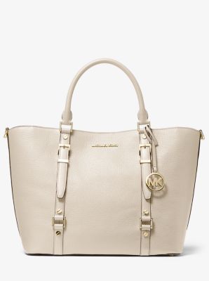 Michael+Kors+Bedford+Legacy+Medium+Duffle+Satchel+in+Lt.+Cream+