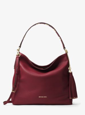 Brooklyn Large Leather Shoulder Bag Michael Kors