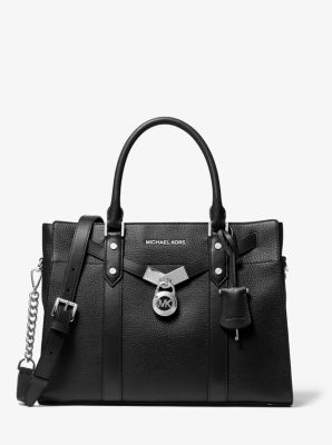 Nouveau Hamilton Large Pebbled Leather Satchel | Michael Kors