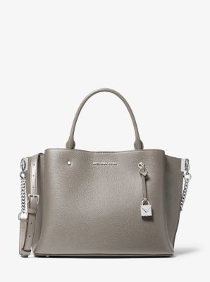 Arielle Large Pebbled Leather Satchel Michael Kors