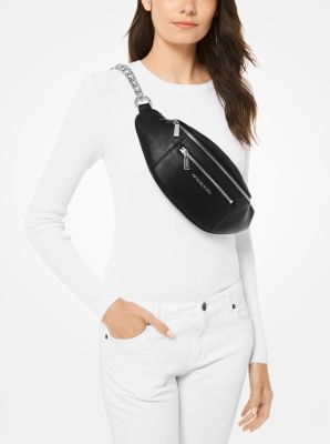 michael kors pebble leather fanny pack