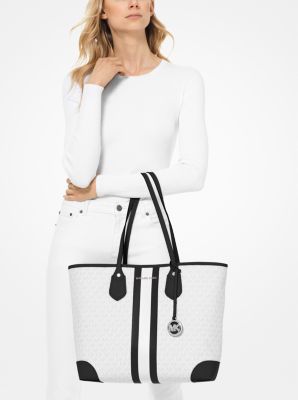 Eva Large Logo Stripe Tote Bag | Michael Kors [US]