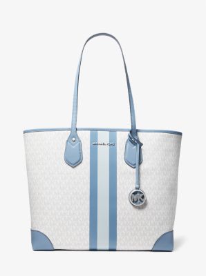 Eva Large Logo Stripe Tote Bag | Michael Kors