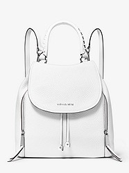 Viv Large Leather Backpack - OPTIC WHITE - 30F9SVBB7L
