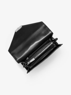 Whitney Large Quilted Patent Leather Convertible Shoulder Bag