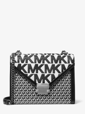 MICHAEL KORS: Michael Penelope clutch in smooth leather - Black