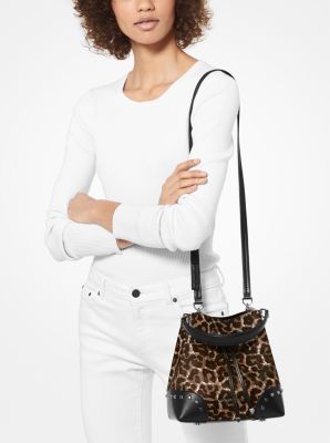 Michael Kors Leopard Print Bucket Bags