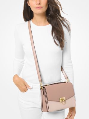 Michael Kors Ladies Hendrix Extra-small Logo Convertible Crossbody Bag -  Cream: Handbags