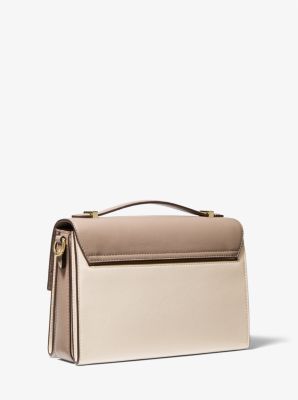 Hendrix Medium Two-Tone Leather Messenger Bag