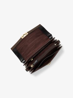 Hendrix Medium Two-Tone Logo Messenger Bag image number 1