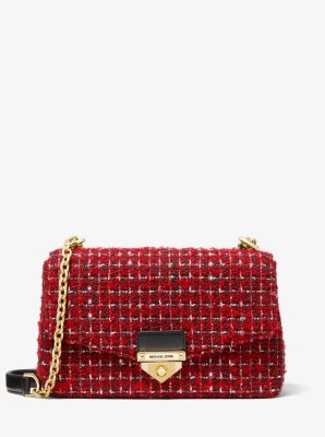 michael kors red shoulder bag