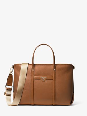 Beck Medium Pebbled Leather Tote Bag