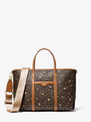 Beck Medium Star-Embellished Logo Tote Bag | Michael Kors