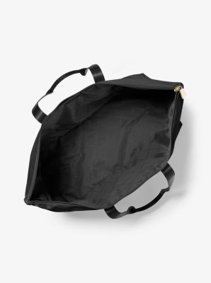 XL black nylon shopper bag