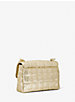 SoHo Small Metallic Sequined Quilted Shoulder Bag image number 2