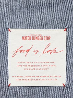 Watch Hunger Stop LOVE Denim Tote Bag image number 6