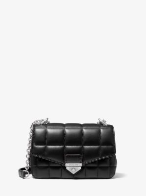 Michael kors 2024 black quilted bag