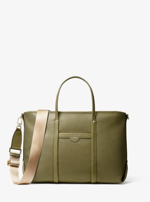 michael kors leather tote