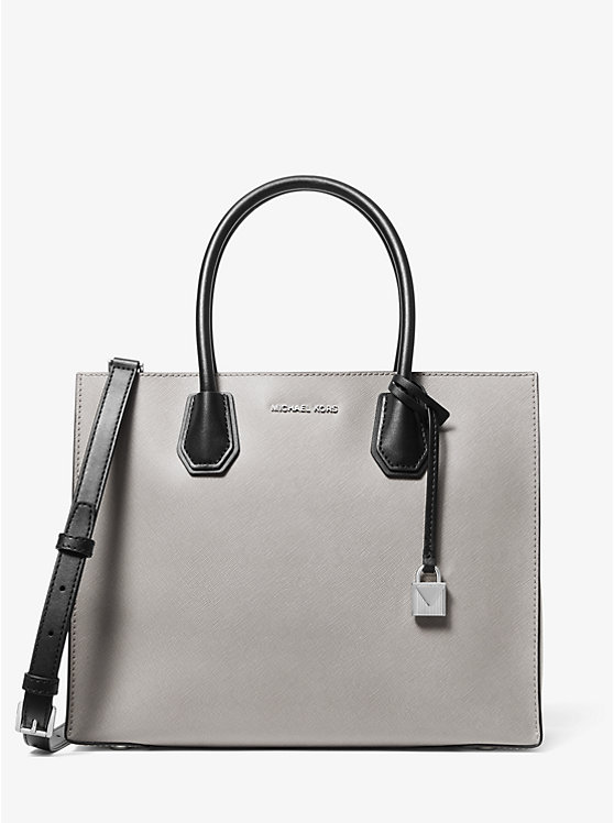 Mercer Large Color-Block Saffiano Leather Tote Bag | Michael Kors