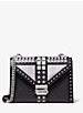 Whitney Large Star Embellished Logo and Leather Convertible Shoulder Bag image number 0