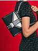 Whitney Large Star Embellished Logo and Leather Convertible Shoulder Bag image number 7