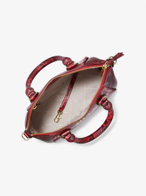 [MICHAEL KORS] SALE!! ミニトートバッグ SIENNA Sienna Medium Python Embossed Leather Satchel | Michael Kors