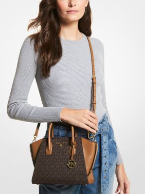 Michael Kors Avril Large Top Zip Satchel Shoulder Crossbody Bag