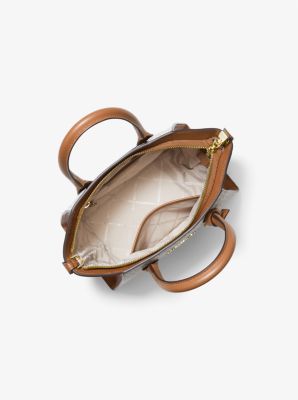Avril Small Logo Top-Zip Satchel image number 1