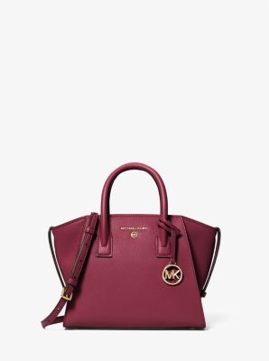 Avril Small Leather Top Zip Satchel