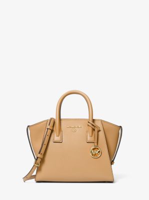 Avril Small Leather Top-Zip Satchel