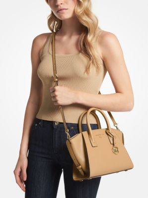 Avril Small Leather Top-Zip Satchel image number 2