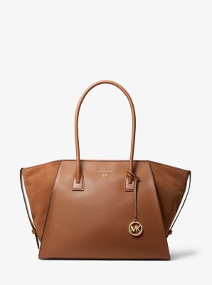 Avril Extra-Large Leather Top-Zip Tote Bag | Michael Kors
