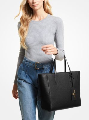 MICHAEL KORS SINCLAIR LARGE SHOPPER TOTE BAG Woman Denim