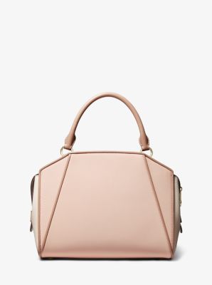 Cleo Small Saffiano Leather Satchel