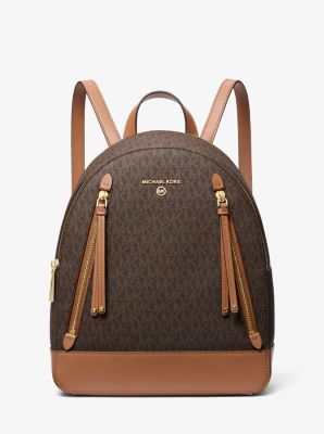 Michael kors hotsell backpack brown leather