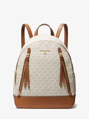 Michael Kors Brooklyn Medium Signature Logo Backpack $298 NWT