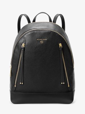 Michael kors shop leather backpack sale