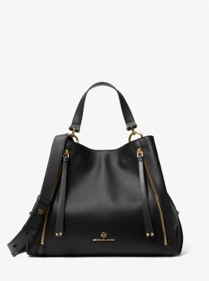 Brooklyn Large Pebbled Leather Tote Bag Michael Kors