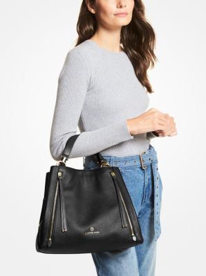 Brooklyn Large Pebbled Leather Tote Bag Michael Kors