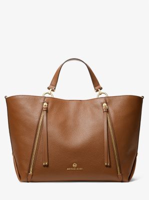 Brooklyn Large Pebbled Leather Tote Bag Michael Kors