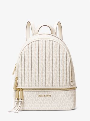 Rhea Medium Pleated Logo Backpack