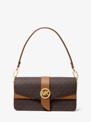 Greenwich Medium Logo Jacquard Shoulder Bag