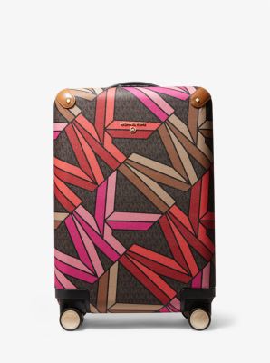 Michael kors jet set travel logo suitcase best sale