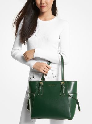 Voyager Small Leather Tote Bag Michael Kors