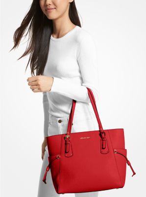 Michael Kors Westley Small Pebbled Leather chain-link Tote Bag