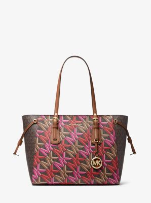 Voyager logo deals tote michael kors