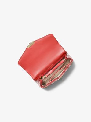 Michael Kors Bright Red Small Sloan Matelasse Leather Bag