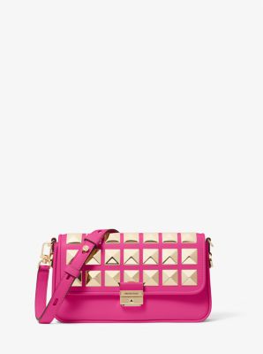 Bradshaw Small Studded Leather Convertible Shoulder Bag Michael Kors