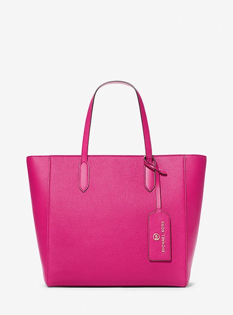 Sinclair Large Pebbled Leather Tote Bag - WILD BERRY - 30H1L5ST9L