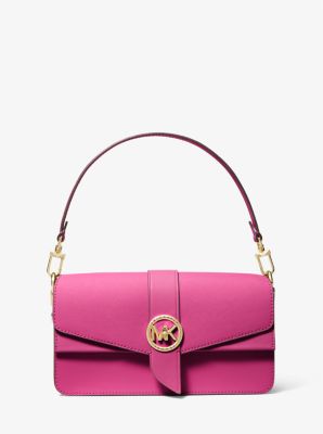 Michael Kors Greenwich Medium Leather Shoulder Bag